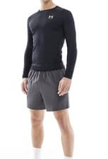 Image of Under Armour HeatGear Compression Long Sleeve T-shirt In Black