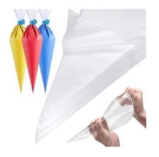 Image of Disposable Icing Piping Bags Clear Savoy Cake Decoration Pastry Bag 18 & 21inch