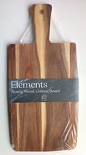 Image of Acacia Wood Chopping Board Paddle With Handle L, 37.5cm W, 18cm D, 3cm