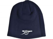 Image of Arsenal Cannon Crest Beanie Hat Navy White Official Gift