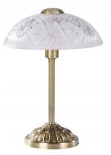Image of Brass White Table Lamp 1x40w E14 Height 42cm