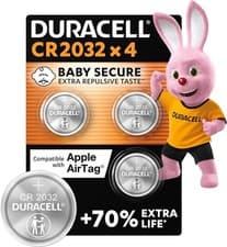 Image of 4 x Duracell CR2032 3V Lithium Coin Battery DL2032- 10 Years Storage Life