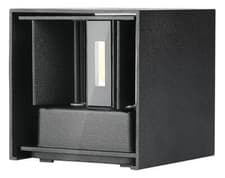 Image of 5W LED Square Up and Down Wall Light, 3000K, 700lm, Black - VT-759 217078