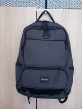 Image of Firetrap Classic Backpack Bag Large Zips Compartment Pockets Everyday Dark grey