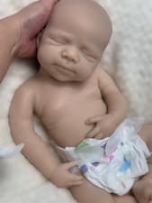 Image of 18Inch Can Open Mouth Pascale Soft Silicone Bebe Reborn Girl Doll with Painted S