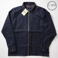 Image of Barbour Dalton Tailored Twill Overshirt Men’s Large Navy