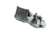 Image of Adventurers camp out set for 28mm warhammer or dioramas