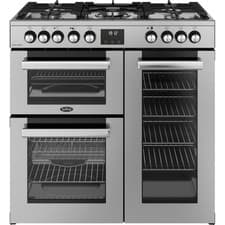 Image of Belling 444411794 CookCentre 90DF 90cm Dual Fuel Range Cooker 5 Burners