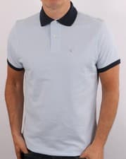 Image of Barbour Men’s Lynton Polo Heritage Blue Polo Shirt Size Small (9)