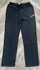 Image of Guess Originals logo joggers in black size Medium