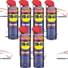 Image of WD-40 X6 Multi-Use Smart Straw 450ml Spray Aerosol Can Clean Rust Lubricant WD40
