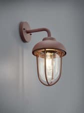 Image of Outdoor Rust Lantern Wall Light 1 Light for Porch TR498