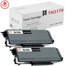 Image of 2 Toner Cartridge Compatible With Brother TN3230 HL5340 5350 5340D TN3170 TN3280