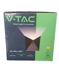 Image of V-TAC LED Wall Light 5 Watts 568 Lumens Warm White 3000K