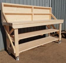 Image of Wooden Workbench - Worktable - Workshop Bench - Heavy Duty!