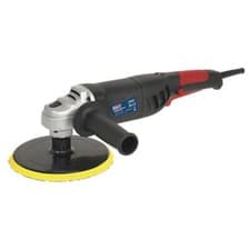 Image of Sealey Car Polisher Digital Buffing Machine Valet 180mm 1100W 230V Lightweight