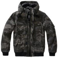 Image of Brandit Bronx Jacket Mens Coat Hooded Military Army Rustic Dark Camo