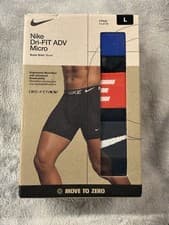 Image of Nike Dri-FIT ADV Boxer Briefs Underwear Men’s Size Large W 36-38 Black 3 Pack