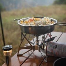 Image of 3300W Backpacking Stove Lightweight Collapsible Stainless Steel Camping Gas