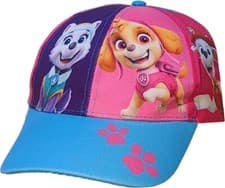 Image of Paw Patrol Skye, Everest and Chase Baseball Cap Pink and Blue