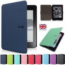 Image of For Amazon Kindle Paperwhite 5/6/7th 10th 11/12th Gen Smart Leather Case Cover