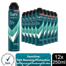 Image of Sure Men Anti-perspirant 72H Nonstop Protection Multi-Fragrance Deodorant, 250ml