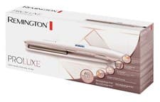 Image of Remington Rose Gold Hair Straighteners ProLuxe Women's Ceramic OptiHeat S9100