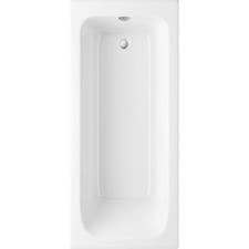 Image of Bathroom Bath Bathtub Single Ended Square Tub White 1600 x 700mm Bathtub Acrylic