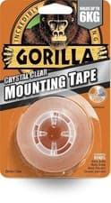 Image of Gorilla Heavy Duty Mounting Tape Double Sided Weatherproof Crystal Clear Fix-UK
