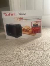 Image of Tefal Morning 2 Slice Toaster TT2M08G0 Black Design NEW Sealed
