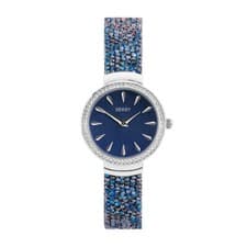 Image of Seksy Ladies Blue Dial and Blue Leather Strap Watch 2907