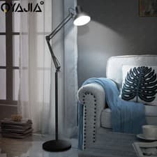 Image of Tall Spotlight Floor Lamp Standard Free Standing Living Room Home Light E27 Bulb