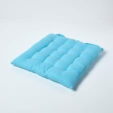 Image of Seat Pad Indoor Garden Dining Chair Cushion with Button Straps 40 x 40 cm