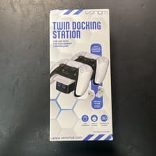 Image of Venom PS5 Controller Charger Twin Docking Station - White - VS5001 - Brand New