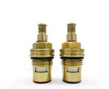 Image of Flomasta BrassThreaded Quarterturn ceramic Tap gland 1/2" 10.5mm Spline Packof 2