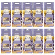 Image of 10 x Yankee Candle 2D Car Jar Air Freshener Freshner Scent - LEMON LAVENDER
