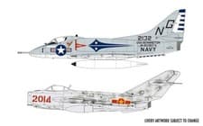 Image of Airfix A50185 - 1/72 Mig 17F Fresco Douglas A-4B Skyhawk Dogfight Doubles Gift
