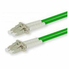 Image of 5M OM3/4 50/125 LC-LC DLX FIBRE OPTIC CABLE - AQUA GREEN