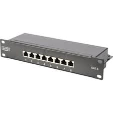 Image of Digitus DN-91608S Network patch panel 8 ports 254 mm 10 inch CAT 6 1 U