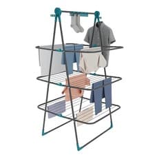 Image of Knight 3 Tier Clothes Airer, 30m Drying Space, Free Standing Foldaway Clothes
