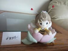 Image of PRECIOUS MOMENTS - FAIRY INSIDE FLOWER PETAL