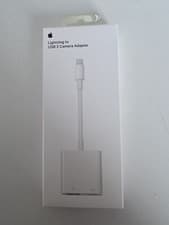 Image of GENUINE APPLE LIGHTNING TO USB 3 CAMERA ADAPTER SYNC PHOTOS - MK0W2AM/A A1619