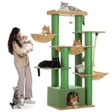 Image of PAWZ Road Large Cat Tree Cat Tower 11cm Thick Scratching Posts Maine Coon 170cm