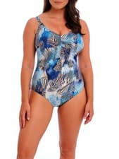 Image of Fantasie Seraya Sands Swimsuit Underwired V-Neck Adjustable Leg Beach Swimwear