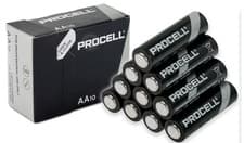 Image of 10x Duracell AA Battery Industrial Procell Alkaline Batteries 1.5V LR6 Long Exp