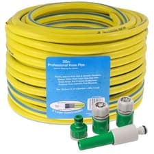 Image of Garden Hose Pipe Heavy Duty Reinforced Anti Kink Hosepipe 15m-50m Fittings Guide