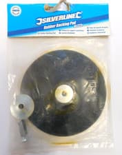 Image of Silverline 108624 Rubber Backing Pad 125 mm - Includes 6 mm Arbor