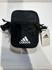 Image of Adidas Essentials Sling Crossbody Bag Black Unisex Travel Gym Shoulder Pack New