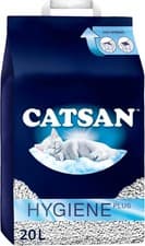 Image of Catsan Hygiene Plus Cat Litter White, 20L