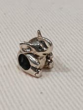 Image of Chamilia Sterling Silver SItting Elephant Bead Charm stamped CHAM 925